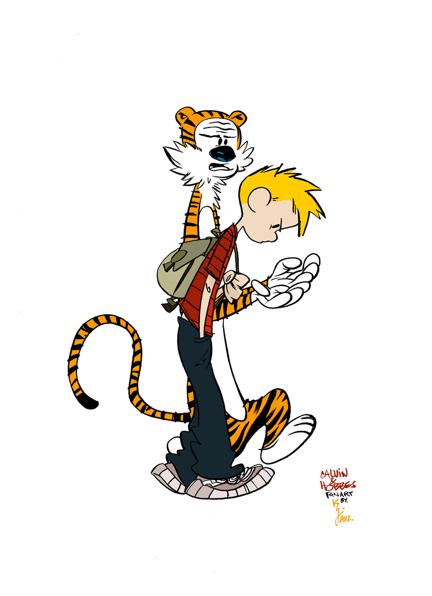Calvin & Hobbes inspired. – KalonjiArt